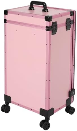 Portable Rolling Travel Nail Desk, Foldable Nail Tables Travel Cosmetic Trolley - Image 4