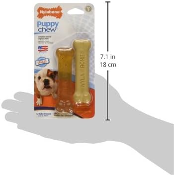 Nylabone Puppy Chew Teething Bone & Original Bone Dog Chew Toys - Image 3