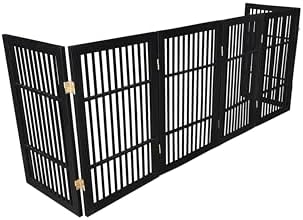 Urnporium Pet Dog Gate Freestanding, Strong Durable Folding Wooden Fence - Image 6