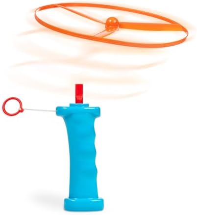 Battat Skyrocopter Flying Disc Toy Set, 2 Launchers, 4 Discs - Image 3