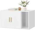Feandrea Cat Litter Box Enclosure, Double Doors, 31.5 x 19.7 x 17.7 Inches by FeandreabySONGMICSHOME