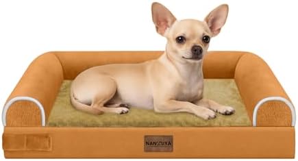 NANUYA Orthopedic Dog Bed for Small Dogs, 24 x 16 Inch by Nanuya
