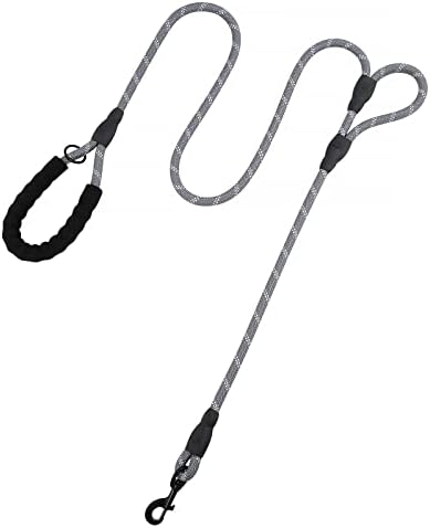 Plutus Pet Rope Dog Leash 6ft Long, Heavy Duty, Reflective Double Handle Leash by PLUTUSPET