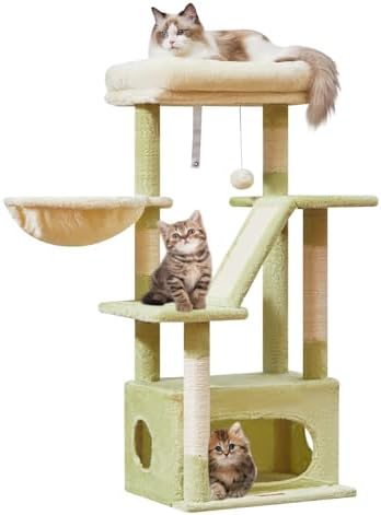 Taoqimiao Cat Tree, 38.5In Cat Tower by Taoqimiao