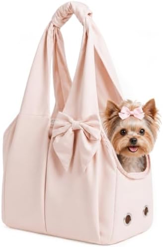 Fashion Dog Purse Carrier for Small Dogs and Cats, Soft-Sided Puppy Tote Bag Up by Unknown