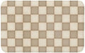 Retro Checkered Bath Mat Non-Slip Soft Microfiber Bathroom Rugs Washable Bathmat by Unknown