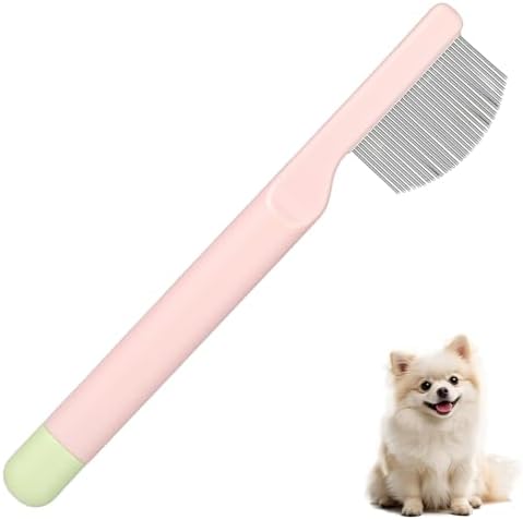 Pet Facial Grooming Comb, Stainless Steel Dog Eye Comb, Dog Flea Comb, by Unknown