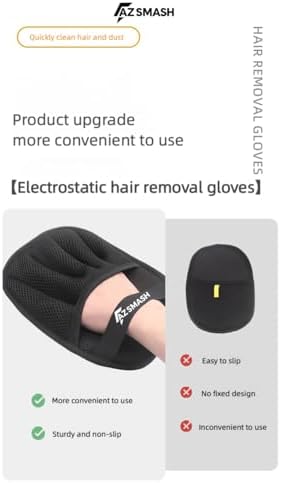 Pet Hair Removal Glove for Dog and Cat Hair, Reusable Electrostatic Hair - Image 5