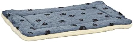 MidWest Homes for Pets QuietTime Reversible Paw Print Pet Bed, Soft Faux Fur & - Image 2