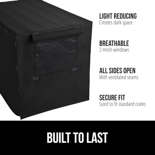 GORILLA GRIP Dog Crate Covers, Wire Kennel Topper, 36 in - Image 2