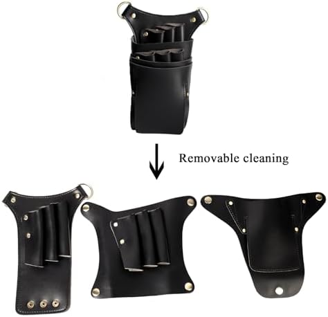 Scissor Pouch for Stylist Essentials Tools Bag, PU Leather Salon Hair - Image 6