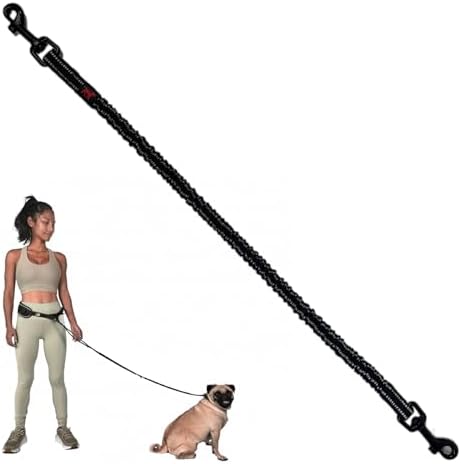 Add-On Accessory Small Size Bungee Leash Extension | Extends Hands Free Leashes by TuffPupper