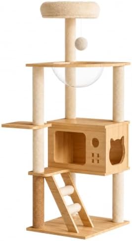 48.8" Modern Cat Tower, cat Tree by Unknown
