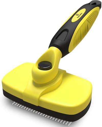 Deshedding Dog Brush for Shedding – Self Clean Cat Brush Deshedding & Grooming by Pawradise
