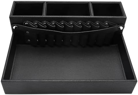 Barber Storage Box, Hairdressing Tool Holder, Shear Holder PU Leather Salon - Image 3