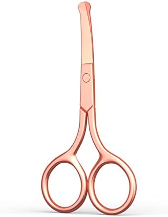 Nose Hair Scissors, Small Round Tip Safety Eyebrow Scissors by AsonTao