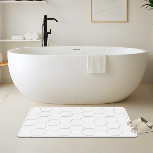 THMINS White Stone Bath Mat - Image 4