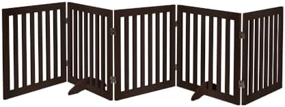 unipaws 24”H Free Standing Pet Gate by unipaws