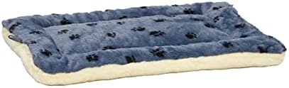 MidWest Homes for Pets QuietTime Reversible Paw Print Pet Bed, Soft Faux Fur & - Image 2