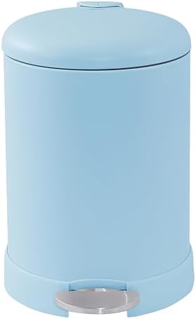 Glad Small Trash Can, 1.2 Gallon | Round Stainless Steel Garbage Bin - Image 7