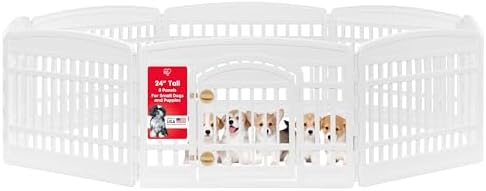 IRIS USA 8-Panel Dog Playpen, Pet Enclosure by IRISUSA