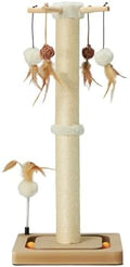 PEEKAB Cat Scratching Post 27 Inches Sisal Scratch Posts by PEEKAB