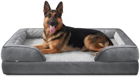 INVENHO Orthopedic Extra Large Dog Bed, XXL Waterproof Dog Sofa, Egg-Crate Foam by INVENHO