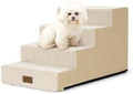 COZY KISS Dog Stairs for Small Dogs, 4 Step Pet Stairs for Beds & Couches by COZYKISS