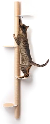 xympo 68" Tall Wall-Mounted Cat Tree – Modern Space-Saving Cat Shelf by xympo