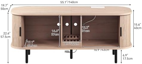 DWVO 55.1in Double Cat Litter Box Enclosure - Image 4