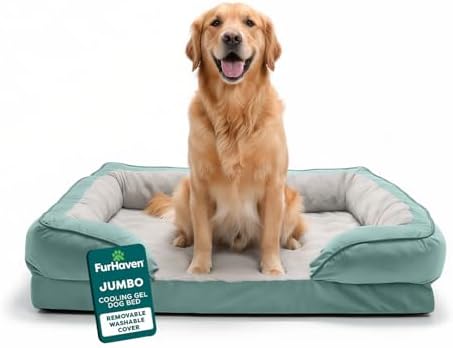 FurHaven Cooling Gel Dog Bed for Large Dogs, Comfort Sofa Bed by FurHaven