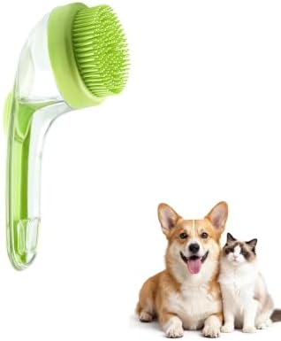 Pet Bath Brush, Dog Bath Brush & Massage Scrubber, Gentle Dog Wash Brush by AYNUUY