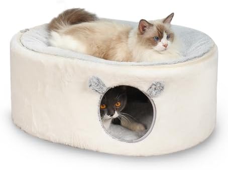 Zoratoo Enclosed Cat House for Indoor Cats, Pet Cave by Zoratoo