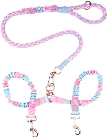 Dual Dog Leash, Double Dog 360 Swivel No Tangle Walking Leash, Comfortable by Panda+Jianghu