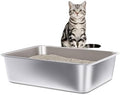 Small Stainless Steel Litter Box, Metal Litter Box by Futam