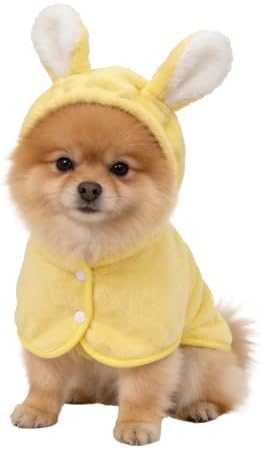 Pet Bathrobe for Dog Cat Absorbent Quick Drying Hooded Bath Towel by Unknown