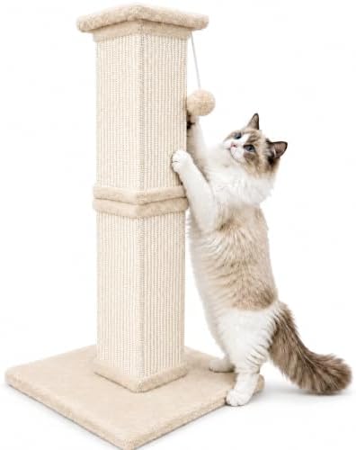 Cat Scratching Post for Indoor Cats, Sisal Cat Scratcherl, 32 Inch by AGYM