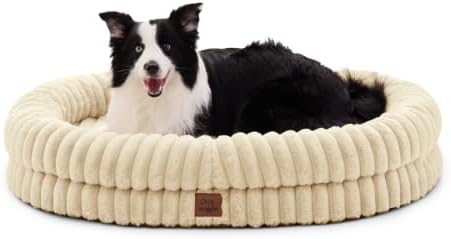 ChiXnuggle Orthopedic Dog Bed, Washable Cover, Faux Fur Bolster Pet Couch by SnuggleUpPawsDown
