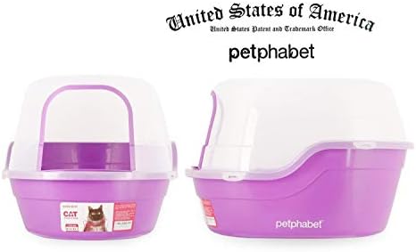 Covered Litter Box, Jumbo Hooded Cat Litter Box Holds Up to Two Small Cats - Image 2