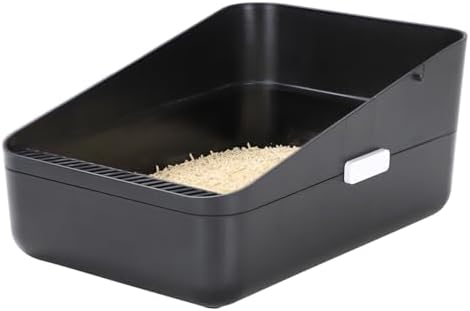 Sfozstra Small Cat Litter Box: Leak Resistant Removable Tray Modern Style by Sfozstra