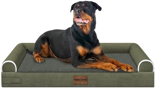 NANUYA Orthopedic Dog Bed for XX-Large Dogs, 44 x 34 Inch, Dark Green by Nanuya