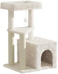 Cat Tree Tower for Indoor Cats, 33 Inches Multi-Level Cat Condo by MeowHomm