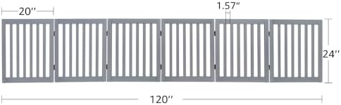 unipaws 120" Extra Wide Pet Gate and Pet Playpen Combination - Image 6