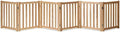 LZRS Wooden Free Standing Dog Gate 120" W x 24" H, Foldable Solid Hardwood Pet by LZRSPET