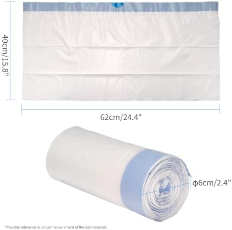 45 Packs Replaced Trash Bags-3 Rolls, Ellenpent Cat Litter Box Waste Bags - Image 3