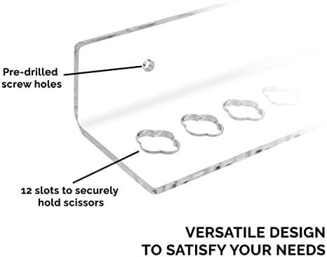 Marketing Holders Acrylic Shear Organizers Clear Wall Mount 15.75" Wide - Image 4