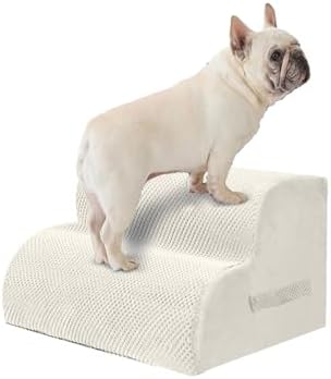 PAWSCRAT 2-Step Pet Stairs for High Beds & Sofas, 11.8''H Dog Stairs by PAWSCRAT