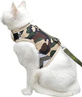 Cat Harness and Leash Set Escape Proof, Camo Green by YizhiMiaow