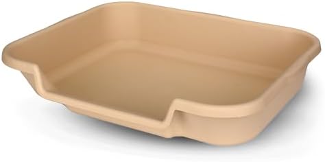 KittyGoHere Senior Cat Litter Box, Large Litter Pan, Beach Sand by NE14pets