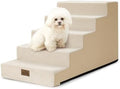 COZY KISS Dog Stairs for Small Dogs, 5 Step Pet Stairs for Beds & Couches by COZYKISS
